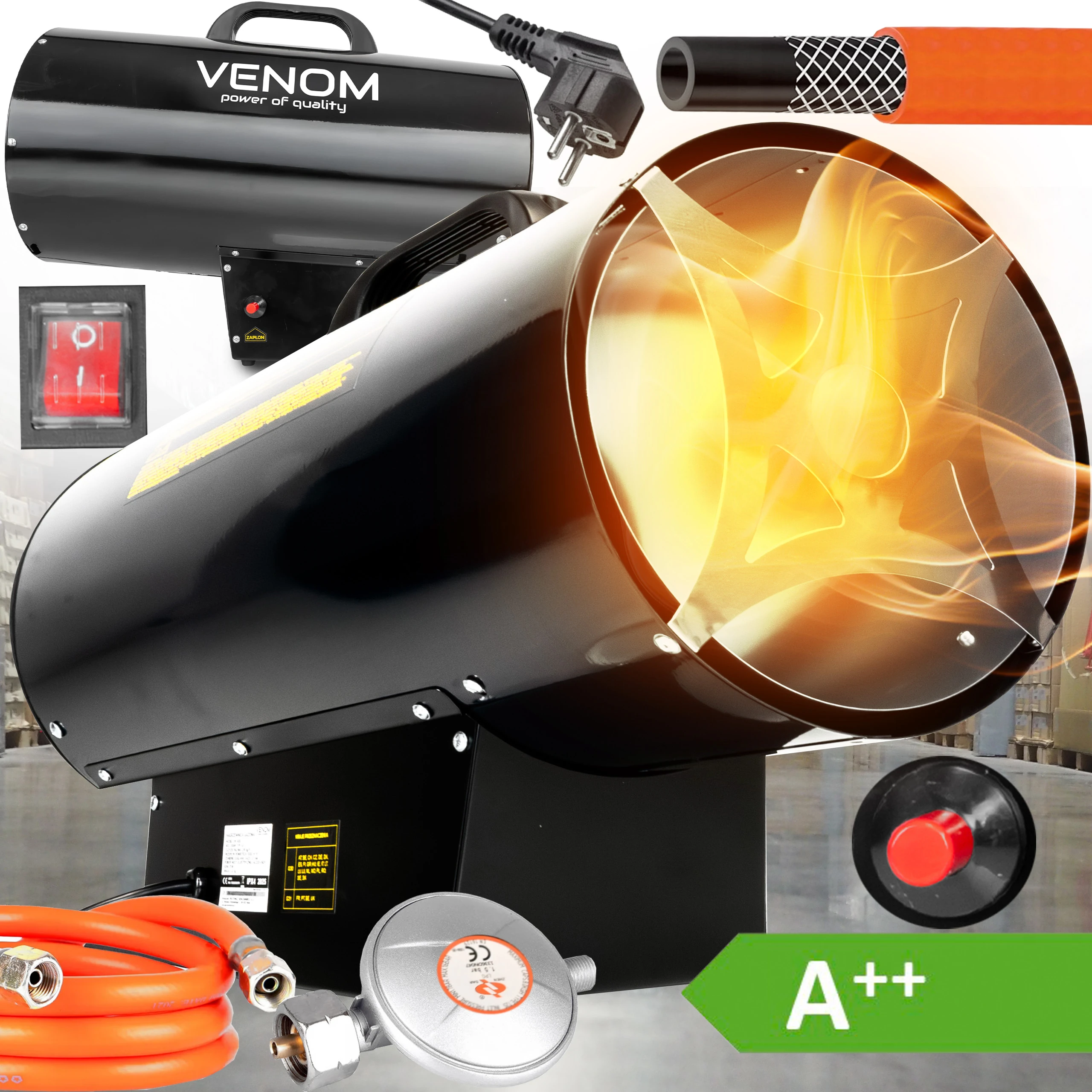 Nagrzewnica gazowa VENOM VN 1418