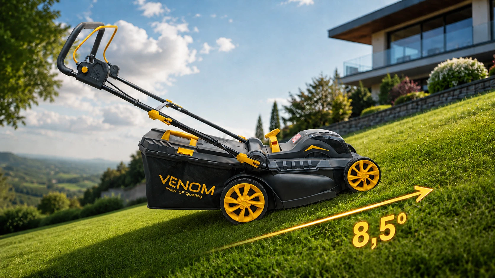 VENOM VEN PULSE 38 na lekko pochyłym terenie